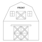 Barn Gingerbread House Template Pertaining To Barn Gingerbread House Template