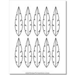 Best Free Printable Feather Outlines, Templates, Stencils [Top Pertaining To Printable Indian Feather Template