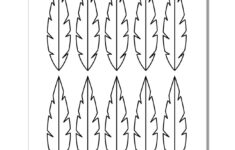 Best Free Printable Feather Outlines, Templates, Stencils [Top regarding Cut Out Outline Feather Template