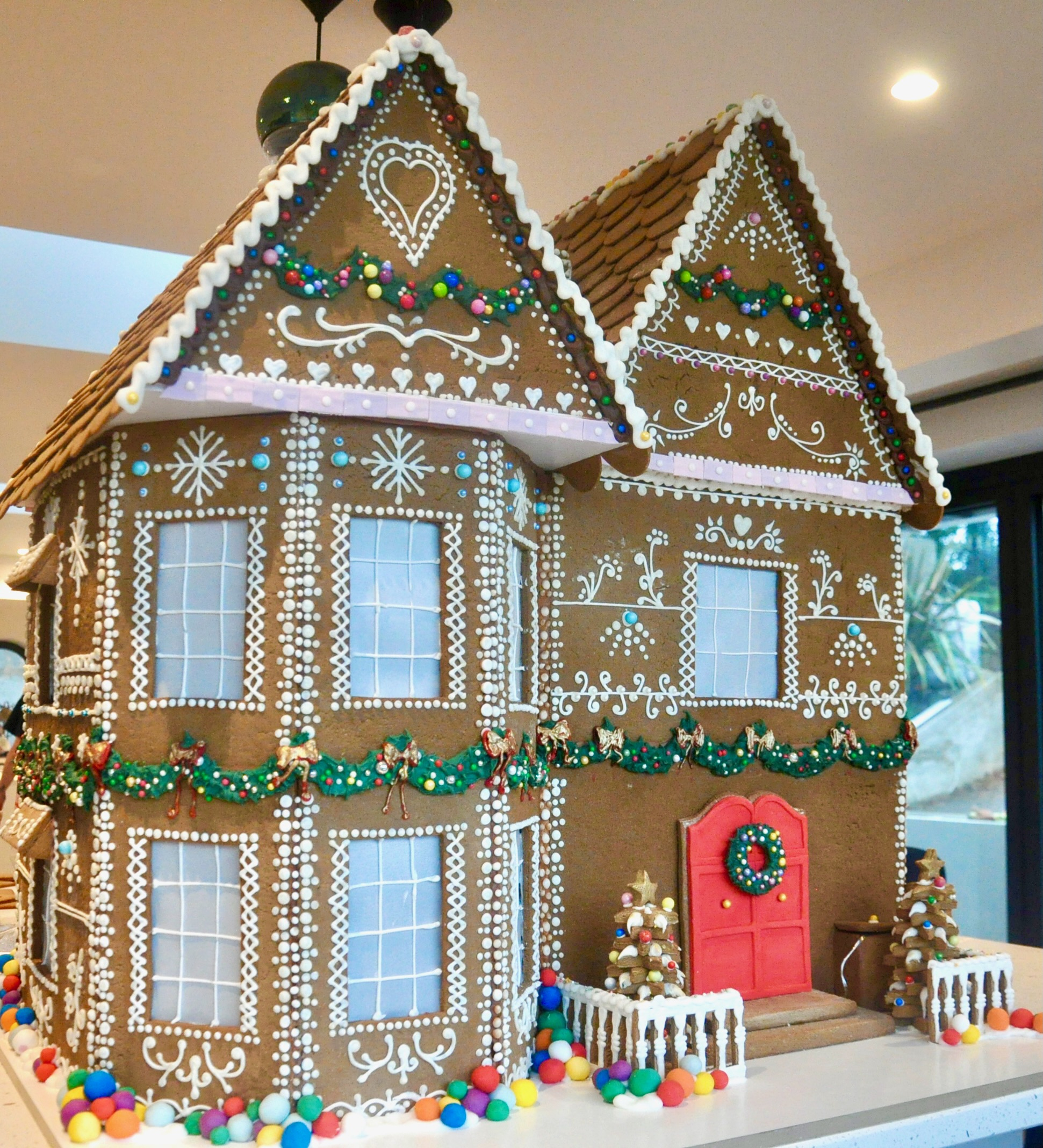 Biggest Gingerbread House We&amp;#039;Ve Ever Made! | Gingerbread World within Template For Large Gingerbread House