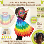 Bird Wing Cape Pattern   Etsy Within Kids Cape Feather Template