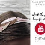 Boho Feathers Headband Svg Templates, Diy Faux Leather Headband, Felt  Headband Pattern Pdf, Hair Accessory Craft Project Within Feather Headband Template