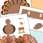 Build A 3D Turkey (Free Cut Out Printable) For 3D Paper Turkey Template