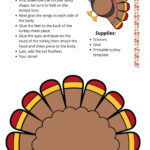 Build A 3D Turkey (Free Cut Out Printable) For Craft Turkey Template