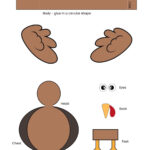 Build A 3D Turkey (Free Cut Out Printable) For Turkey Head And Feet Template