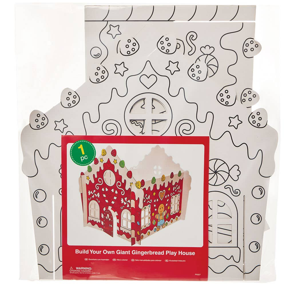 Build Your Own Giant Gingerbread Play House inside Giant Gingerbread House Template