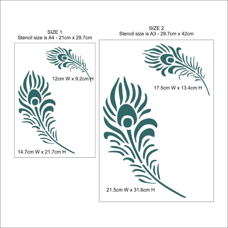 Spray Paint Feather Template