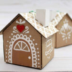 Cardboard Gingerbread House Ornament   Messy Little Monster In 2d Gingerbread House Template