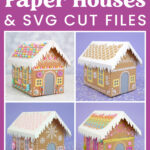 Cardboard Gingerbread Houses + Svg Files   Happiness Is Homemade For Cardboard Gingerbread House Template