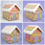 Cardboard Gingerbread Houses + Svg Files   Happiness Is Homemade For Gingerbread House Template Cardboard