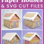Cardboard Gingerbread Houses + Svg Files   Happiness Is Homemade Regarding Template For Cardboard Gingerbread House