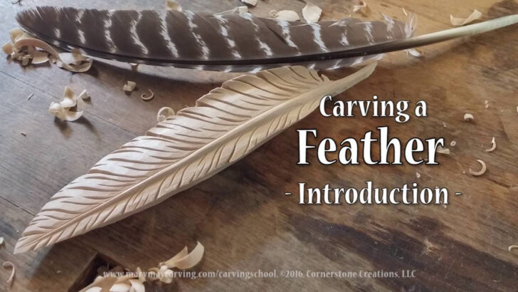 Wood Carving Feather Template