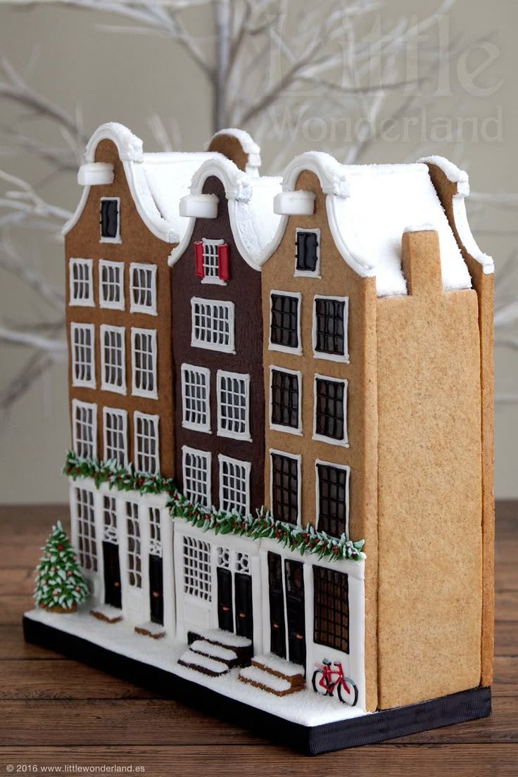 Casitas Holandesas De Jengibre / Dutch Gingerbread Houses in Dutch Gingerbread House Template