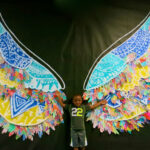 Cassie Stephens: In The Art Room: Kelsey Montague Inspired Mural Throughout Feather Wing Mural Template