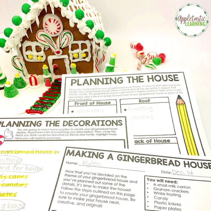 Gingerbread House Writing Template
