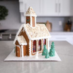 Church [Gingerbread Template]   Etsy Intended For Church Gingerbread House Template