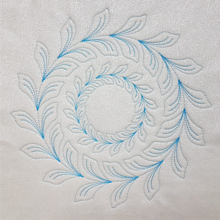 Feather Wreath Quilt Template Westalee Ruler Work