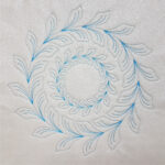 Circle Wreath Feathered Leaf Template Set   Moore'S Sewing With Feather Wreath Quilt Template