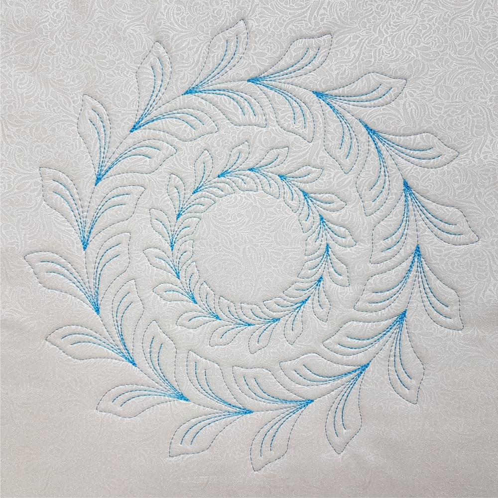 Circle Wreath Feathered Leaf Template Set - Moore&amp;#039;S Sewing with Feather Wreath Quilt Template