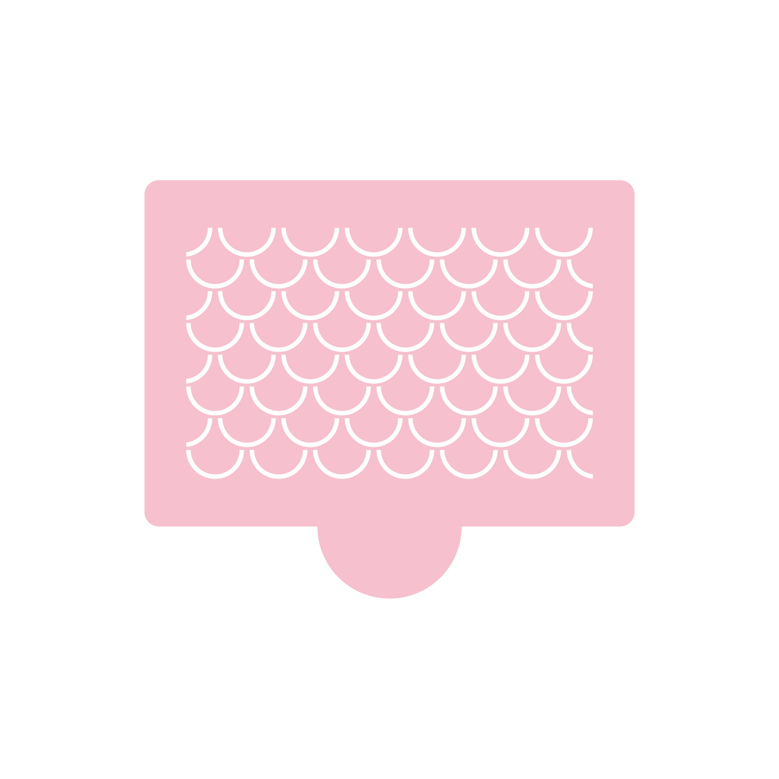 Classic Gingerbread Roof Stencil within Gingerbread House Roof Template