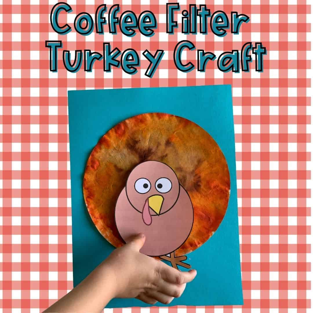 Coffee Filter Turkey Craft: A Diy Thanksgiving Craft For Kids with Coffee Filter Turkey Craft Template