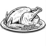 Cooked Thanksgiving Turkey Svg & Png File Graphic, Food Vector Throughout Cooked Turkey Template