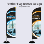 Corporate Advertising Father Flag Design   Templatemonster In Feather Flag Indesign Template