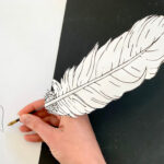 Craft How To Make Feather Quill Pen Feather Quill Pen Printable Inside 3d Pen Template Feather