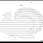 Creative Writing Template Featuring A Big Turkey In Free Turkey Writing Template