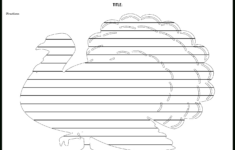 Creative Writing Template Featuring A Big Turkey regarding Free Printable Turkey Writing Template
