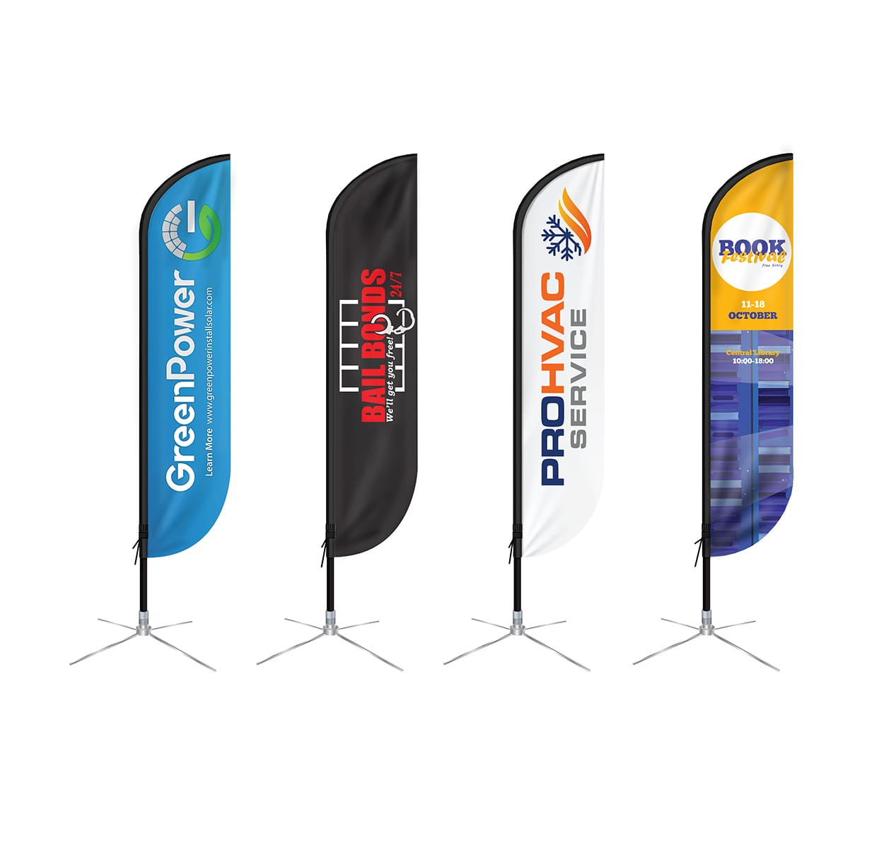 Custom Feather Banners | Printmoz in Feather Flag 9 Ft Template
