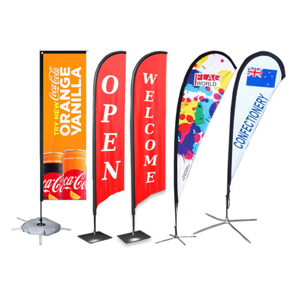 Custom Feather Flag Banners Advertising Beach Flag Wholesale inside Feather Flags Template Wholesale