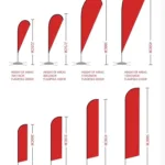 Custom Flying Banners Teardrop Flag Banners Beach Flags   Beach Inside 3'X6 Feather Flag Template