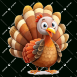Cute Cartoon Turkey Clipart For Thanksgiving Designs, Thanksgiving For Turkey Clipart Template