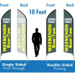 Deluxe 10 Ft Feather Flag   Starting At $149 Within 10Ft Feather Flag Template