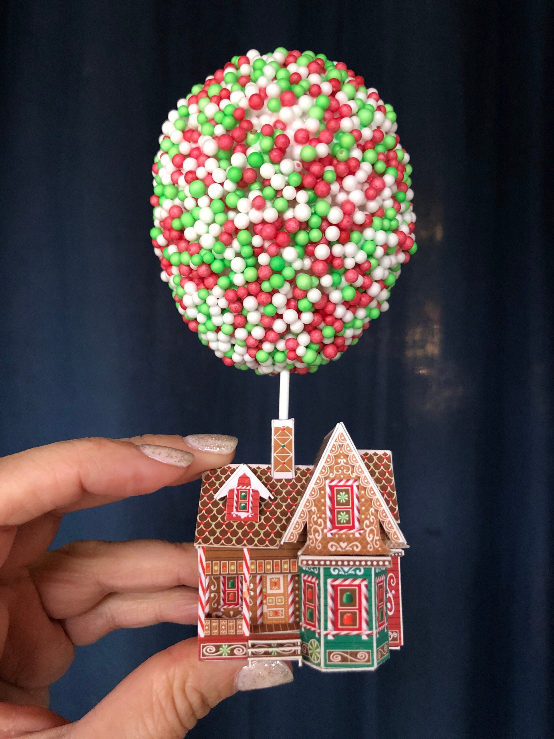 Digital Download- Make Your Own Up Inspired Gingerbread House - Etsy inside Up House Gingerbread Template