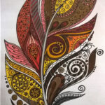 Discover 270 Painted Feathers And Feather Tattoos Ideas | Feather Throughout Paint Feather Template