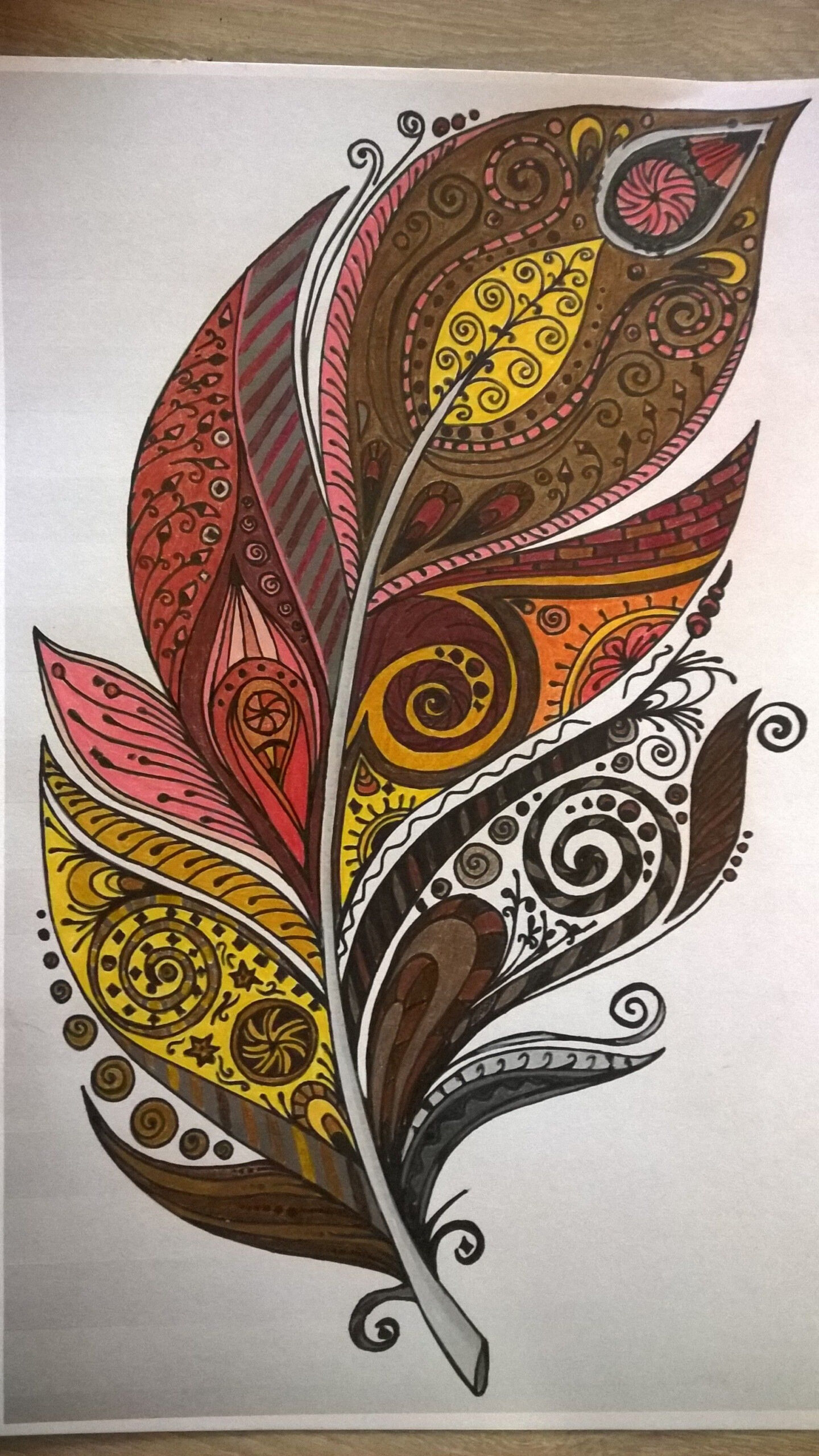 Discover 270 Painted Feathers And Feather Tattoos Ideas | Feather throughout Paint Feather Template