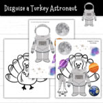 Disguise A Turkey Astronaut, Astronaut Turkey, Turkey In Disguise Within Disguise A Turkey Astronaut Template