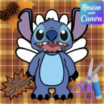 Disguise A Turkey Blue Alien Disguise Resizable!   Etsy Canada Inside Stitch Turkey Disguise Template