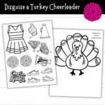 Disguise A Turkey Cheerleader, Cheerleader Turkey, Printable With Disguise A Turkey Cheerleader Template