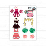 Disguise A Turkey Cheerleader, Cheerleader Turkey, Turkey In Inside Cheerleader Turkey Disguise Template