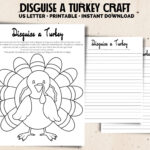 Disguise A Turkey Craft Project: Thanksgiving Family Activity Throughout Disguise A Turkey Template Writing