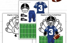 Disguise A Turkey Football Player, Turkey In Disguise Football for Disguise a Turkey Football Player Template Free