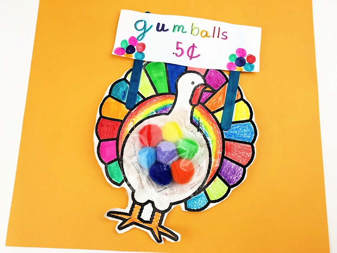 Disguise A Turkey Gumball Machine – Idiom Studio for Gumball Machine Turkey Disguise Template