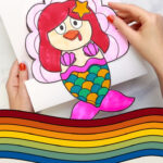 Disguise A Turkey Mermaid Printable Project Throughout Disguise A Turkey Mermaid Template Printable