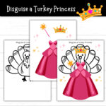Disguise A Turkey Princess, Turkey In Disguise Princess, Princess Inside Disguise A Turkey Princess Template