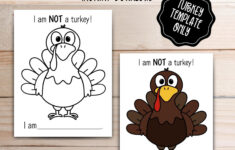 Disguise A Turkey Printable Activity – Turkey Only – Hide A Turkey with I Am Not a Turkey Project Template