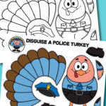 Disguise A Turkey Project (Free Printable Templates + Ideas) Inside Disguise Template Printable Police Turkey Disguise