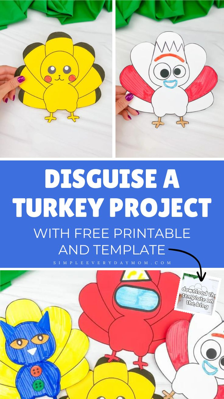 Disguise A Turkey Project Ideas throughout Simple Turkey Disguise Template